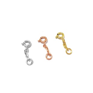 AVAB925纯银四叶草五花手链延长链调节加长扣弹簧扣手链加长配件