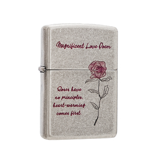 Zippo打火机正版 为你写诗 官方授权店情人节送男友生日礼物