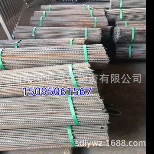 加工10-32螺纹钢零切精轧螺纹钢盘螺调直HRB400切割粗螺纹钢尺寸