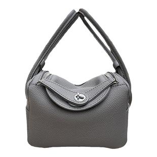 蠢小鱼diy手工包包高级togo纹头层牛皮大牌同款自制医生包材料包