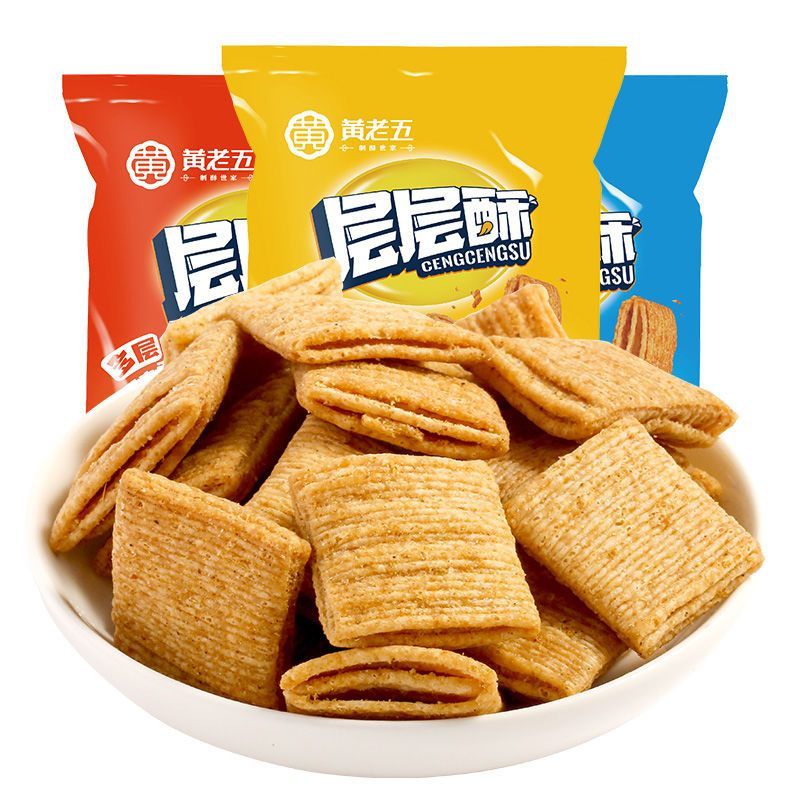 黄老五花椒锅巴糯米小麦锅巴办公室吃货零食网红解馋休闲食品