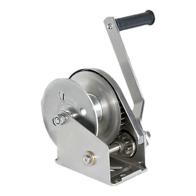 沪工304不锈钢手动绞盘双向自锁手摇绞车卷扬机小型吊机污水厂用