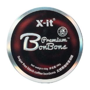 X-it无糖咖啡糖果冰黑coffee咖啡薄荷糖硬糖犯困醒神清凉润喉糖