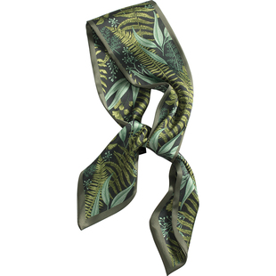 「知雾自制」墨绿色系！秋季小领巾丝巾手腕巾小长条韩国百搭发带