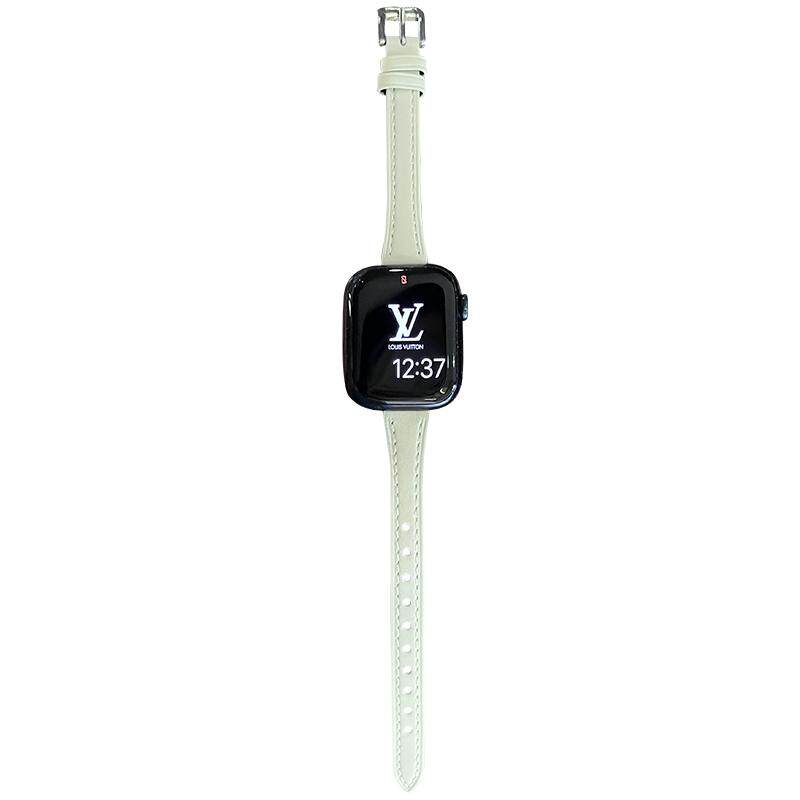 超细小蛮腰真皮表带适用applewatch10苹果手表8小众表带s11iwatch