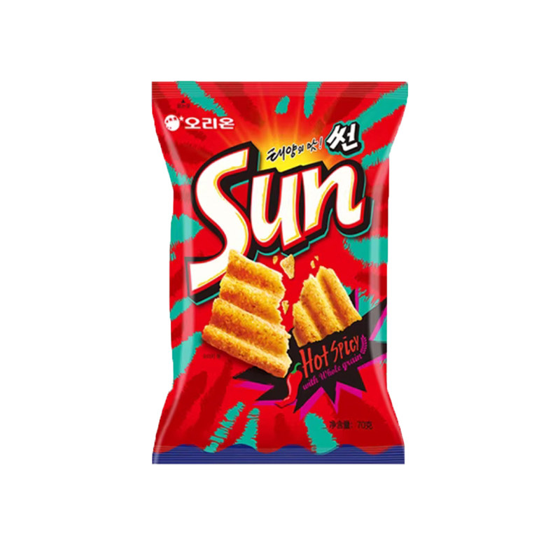 韩国好丽友太阳玉米片波浪薯片