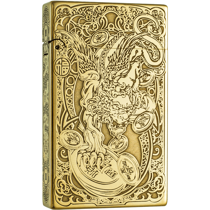 ZORRO佐罗朗声煤油打火机黄铜貔貅钢音砂轮防水火机生日礼物男