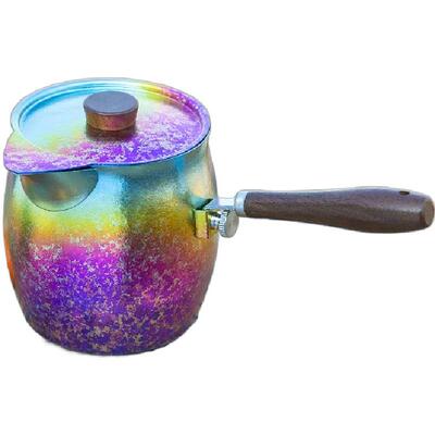 钛途纯钛茶水分离围炉煮茶壶