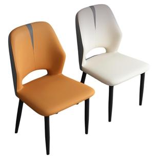 椅子轻奢高级餐椅家用餐桌凳子靠背铁艺麻将梳妆椅出租房用靠背椅