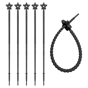 22CM星星硅胶扎带挂饰钥匙扣DIY手工饰品包包绑带配件行李牌挂绳