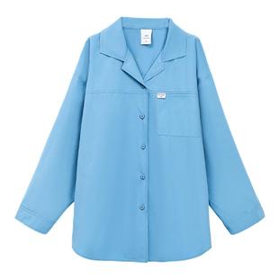 TurnSignal潮牌长袖衬衫女夏季2025新款纯棉休闲宽松百搭防晒外套