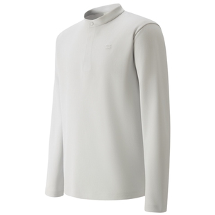 KOLON SPORT可隆吸湿速干T恤男士半开口长袖T恤都市通勤内搭