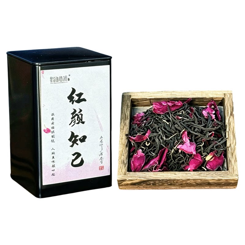 云南特产花茶墨红玫瑰红茶