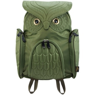Morn Creations猫头鹰背包欧美风格休闲包双肩包男大容量旅行手提