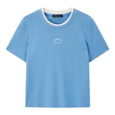 【商场同款】太平鸟女装2025年夏季新款短款短袖T恤女A1CNF2146