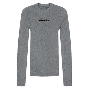 YOUWEI有尾2024冬季提织字母套头毛衫女修身针织衫Y2024402