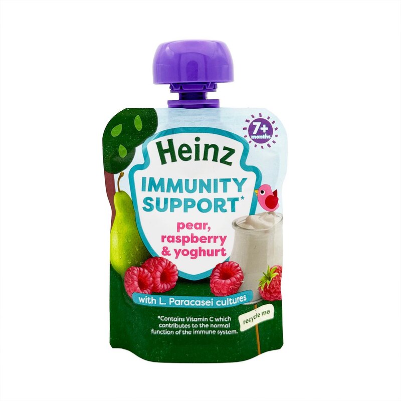 亨氏Heinz 梨子树莓婴儿奶酪85克婴幼儿水果乳酪营养零食辅食小食