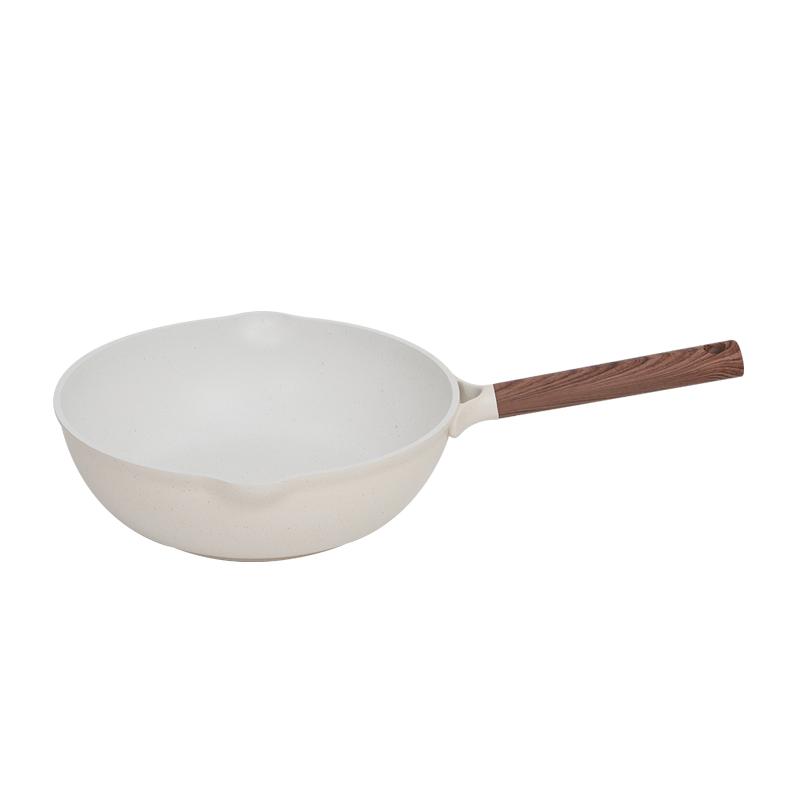 besco微凹聚油麦饭石煎炒不粘锅