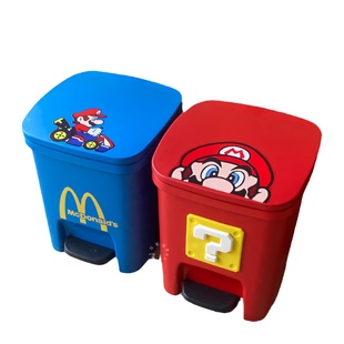 脚踏式卡通网红色个性创意卧室麦当劳垃圾桶可爱高颜值卫生桶家用