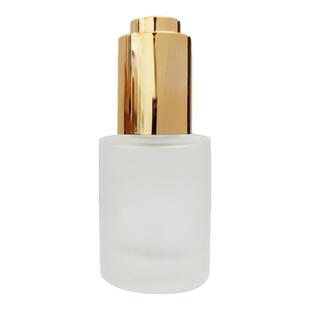HOPECK电镀金银按压滴管盖模制玻璃瓶18牙15-50ml粉底液瓶精油瓶