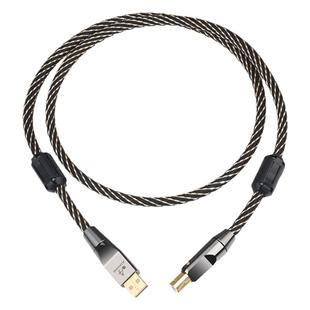 佳耐美发烧usb线A-B解码器打碟机连接线typec声卡方口usb音频线