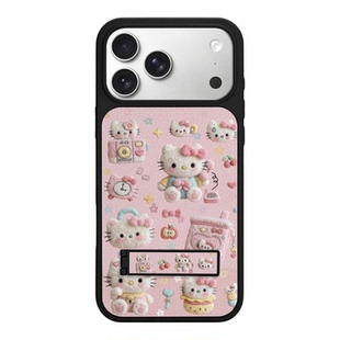 HelloKitty适用苹果17手机壳iphone17pro新款17max全包16pro带支架14网红15爆款1凯蒂猫17air高级12女11kt猫