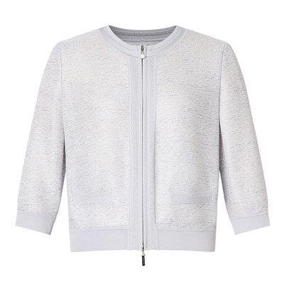 珂思双头拉链松弛针织开衫