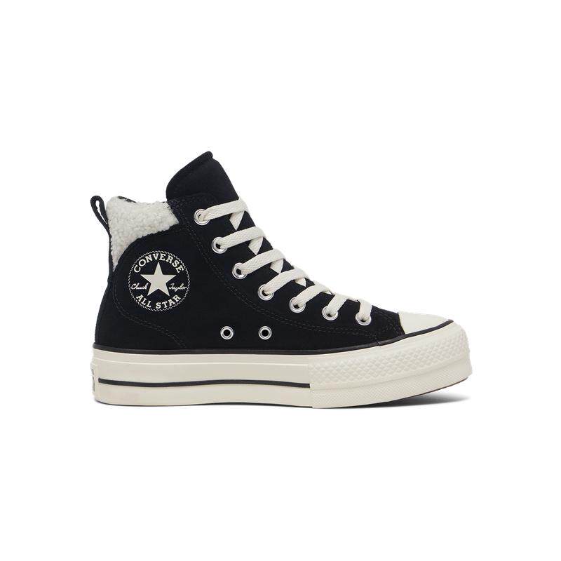 CONVERSE匡威官方 All Star Puff Lift女休闲板鞋黑色A09377C