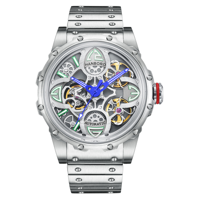 HANBORO男士大表盘机械手表
