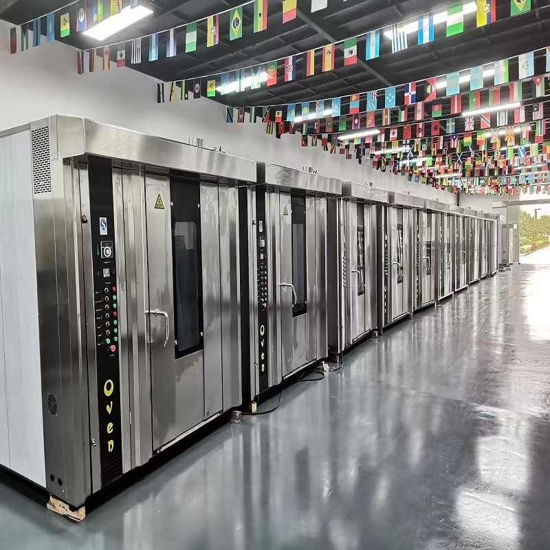 定制32 36 72 80盘燃油热风旋转烤炉 柴油加热大型红苕烘烤箱直销