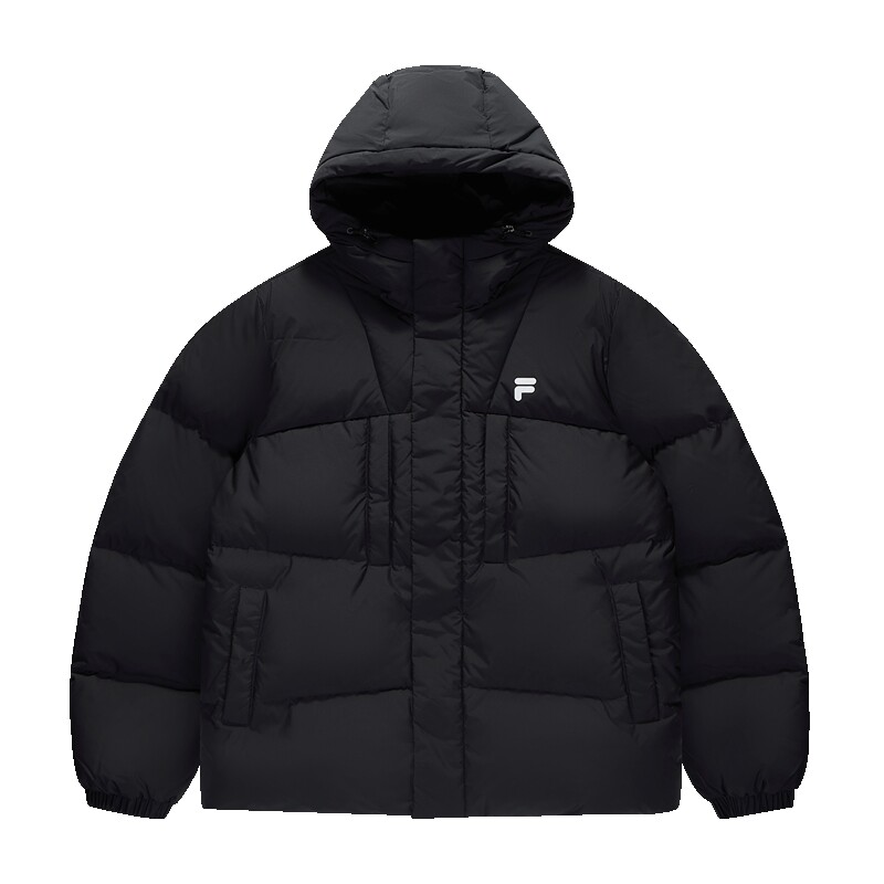 FILA FUSION斐乐潮牌情侣款羽绒服2026冬季款宽松保暖连帽外套