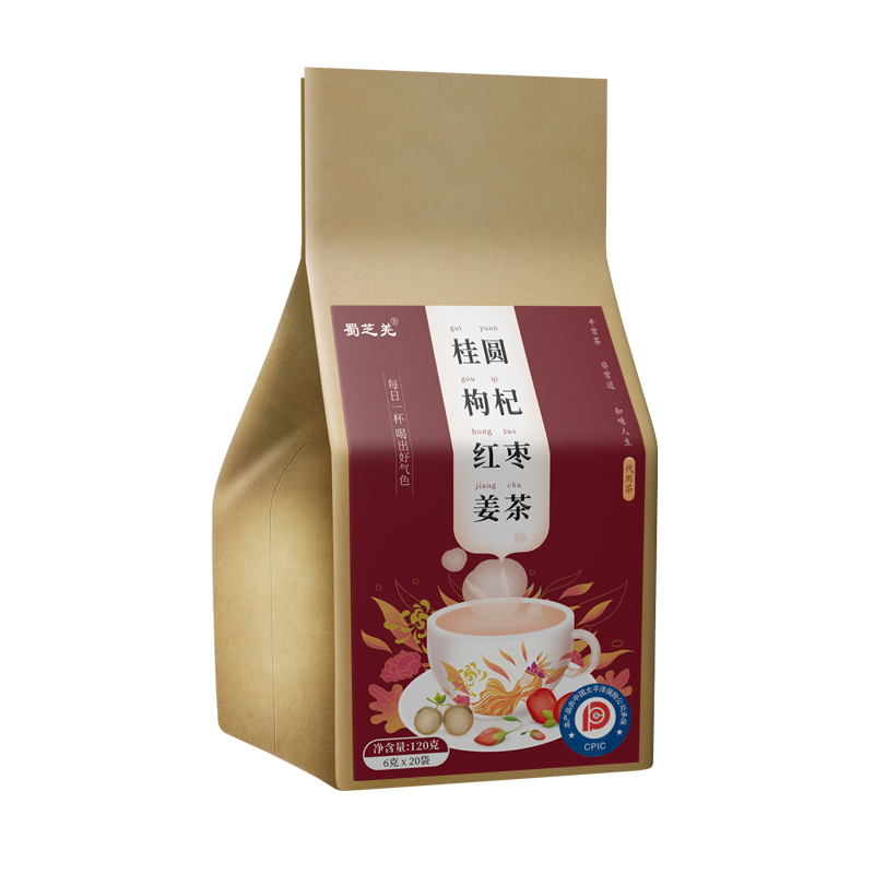 蜀芝羌红枣桂圆枸杞姜茶泡茶水果茶小袋装養女生八宝茶花茶组合