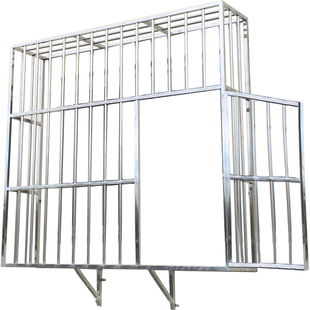 不锈钢筋防盗窗防护栏窗户保笼隐形防护网铝合金防盗网空调逃生门