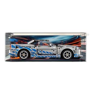 KGBOX用于乐高42210速度与激情日产GT-R亚克力展示盒防尘罩收纳