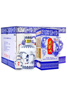 老龙口青花龙1+1整箱45度+58度