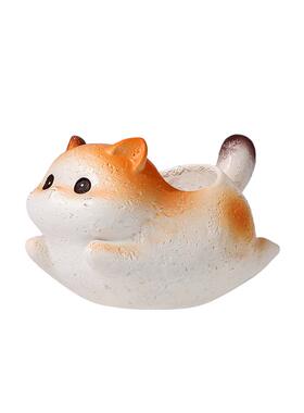 猫咪水晶香石寓意桌面摆件装饰品