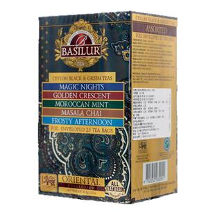 BASILUR宝锡兰花果茶混合25片五味独立包装 斯里兰卡进口锡兰红茶