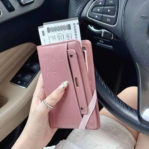 【旅行搭子】护照夹钱包一体证件卡收纳包旅行机票夹多功能防盗刷