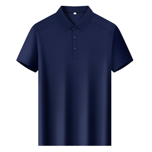 高端POLO衫工作服短袖定制企业团体高管领导工装衣服速干冰丝刺绣