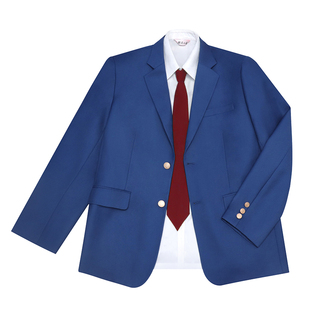 樱花家族原创jk制服 花绀色西服西裤 漫画感DK外套上衣套装男女款