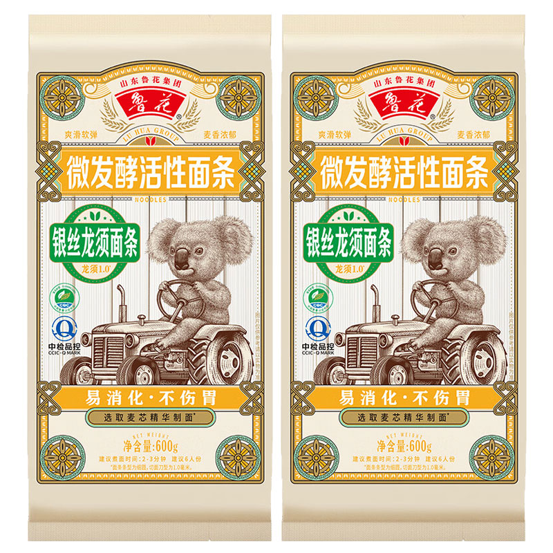 鲁花经典银丝挂面600g甄选产地