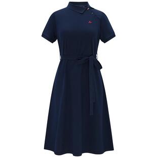 Navigare意大利小帆船设计感Polo连衣裙女夏季新款短袖休闲裙子