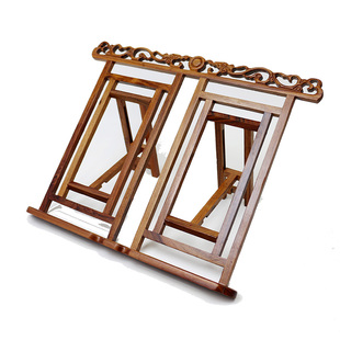 阅读架学生看书架临帖读书架书立神器多功能竹书本字帖架诵经支架