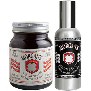 Morgans摩根斯男士复古发油强定型清香保湿油头膏雅痞氏发蜡自然