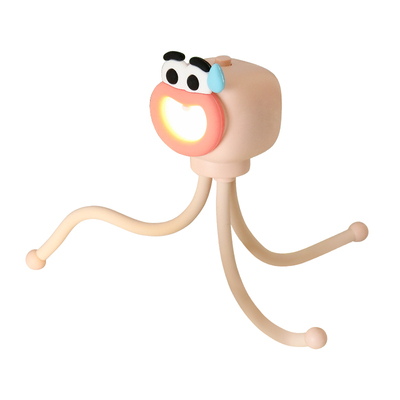 可爱章鱼小夜灯桌面手机支架摆件