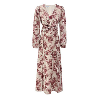 AM NANA初秋轻熟风法式碎花连衣裙优雅显瘦仙女裙气质收腰长裙子