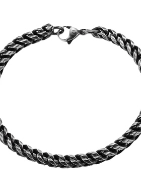 闪电潮牌中性钛钢手链礼盒装