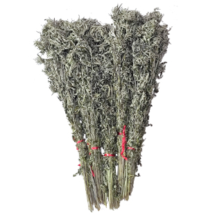 整颗干艾草坐月子野生艾叶草泡脚包家用挂门带杆散装艾蒿叶泡澡