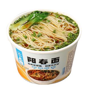 免煮即食上海阳春面泡面速食非油炸冲泡早晚餐清淡桶装夜宵方便面