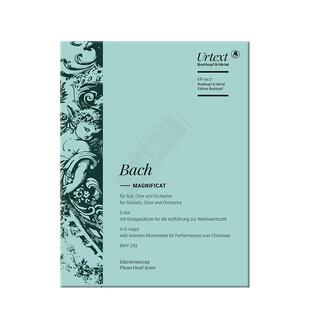 巴赫 D大调 圣母悼歌 BWV243 独唱 混合合唱团 管弦乐队 大熊原版乐谱书 Bach Magnificat D dur EB9437